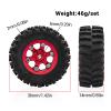 0.7 Inch RC Crawler Tires and Wheels Set 3614mm for 1/30 Scale Axial SCX30 (Gold) view 2