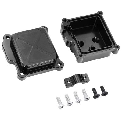 RC Parts Compatible with MJX for Hyper Go 14210 14209 Rc Car Upgrade Accessories Parts Metal Center Shelf Receiver Box Protective Cover(Black)