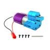 Aluminum Alloy Transfer Gearbox with 370 Brushed Motor for MN for WPL for JJRC FY D90 D91 B14 B16 B24 B36 C14 C24 Q60 Q65 MN90 FY001 1/12 1/16 RC Crawler Upgrades (Blue-Purple) view 1