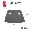 BASEPLATES Building Block Figure Accessory Dark Gray Cape (cape044-0) view 2