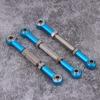 3Pcs Aluminum Alloy Front Steering Linkage Rods, CNC - Machined Steering Rod for FS 53633/51805 / 51806 1/10 RC Car, Anodized Upgrade Replacement with Precision Fit (538057B Blue) view 2