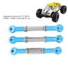 3Pcs Aluminum Alloy Front Steering Linkage Rods, CNC - Machined Steering Rod for FS 53633/51805 / 51806 1/10 RC Car, Anodized Upgrade Replacement with Precision Fit (538057B Blue) view 3