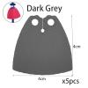 BASEPLATES Building Block Figure Accessory Dark Gray Cape (cape014-0) view 2