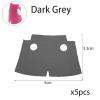 BASEPLATES Building Block Figure Accessory Dark Gray Cape (cape053-0) view 2