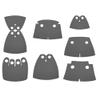 BASEPLATES Building Block Figure Accessory Dark Gray Cape (Cape 14 Set) view 1