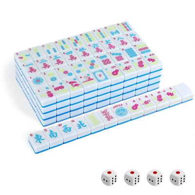 1.2" American Mahjong Tile Set, 166 Tiles + 4 Dice, Mahjong Tiles Only