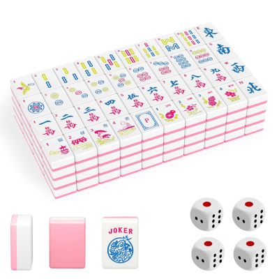 1.2" American Mahjong Tile Set, 166 Tiles + 4 Dice, Mahjong Tiles Only