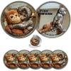 Emotional Support Monkey Coin, Punch Monkey Challenge Coin, It's Okay to Not Be Okay Token, Inspirational Punch Monkey Pocket Coin Gift for Mental Friendship, Anxiety Comfort (5pcs) view 1