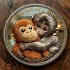 Emotional Support Monkey Coin, Punch Monkey Challenge Coin, It's Okay to Not Be Okay Token, Inspirational Punch Monkey Pocket Coin Gift for Mental Friendship, Anxiety Comfort (5pcs) view 2