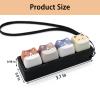 2 Pack Keyboard Fidget Clicker, 4 Keys Clicky Keyboards Keychain Fidgets for Adults, Creamy Stress Relief Button Finger Cat Keycaps for Anxiety Decompression (Black 2Pcs) view 2