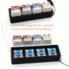 2 Pack Keyboard Fidget Clicker, 4 Keys Clicky Keyboards Keychain Fidgets for Adults, Creamy Stress Relief Button Finger Cat Keycaps for Anxiety Decompression (Black 2Pcs) view 4