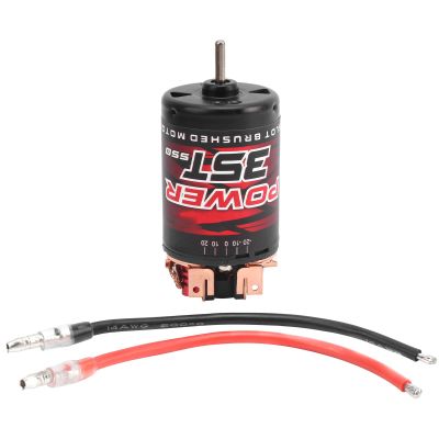 3 - Slot 550 Brushed Motor 35T, Replacement for 1/10 1/12 RC Car, High - Purity Copper Windings with Double Ball Bearings, 7.4V - 11.1V Brushed Motor for Remote Control