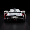 Hot Wheels RLC '21 Pagani Huayra R, Pearl Zamac Silver, 1:64 Scale Die-Cast Model with Opening Rear Clamshell, Real Riders Wheels view 4