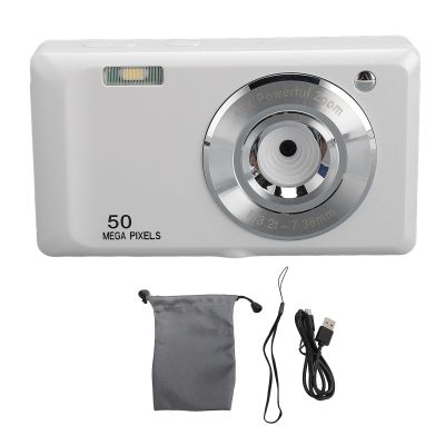 4K Digital Camera for Kids and Teens, 50MP HD Compact Camera with 16X Optical Zoom, Auto Focus Anti Shake, 1080P Video Recording for Travel Photography