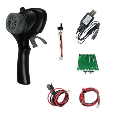 MIGHTY SCAPERS 5CH 2.4G Transmitter Remote Control Receiver Set Compatible with 1/10 1/12 1/16 1/18 Scale RC Crawler Cars and Similar Models