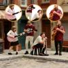 EHJRE 4 Pieces 1/64 Scale Miniature Figures Four-piece Band Tiny People view 3