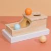 KiBcsLic Ball Drop Box Object Permanence Box Early Educational Toy Box for view 4