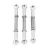 3Pcs Aluminium Alloy Front Steering Linkage Rods, Precision CNC Machined Steering Rod for FS 53633/51805 / 51806 1/10 RC Car, Anodized Upgrade Linkage with Easy (538057S Silver) view 3