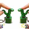 2 Pack Lizard Button Keychain, Lizard Fidget Toy, Rechargeable Sensory Toy with LED Light & Click Sound, Stress Relief Anxiety Relief Toy for Kids Adults. Desktop and Car Decoration Easy to Carry view 1