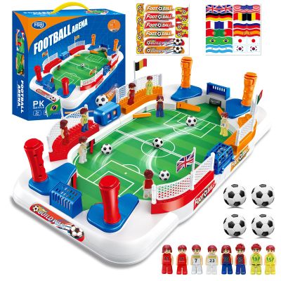 Anehono Tabletop Soccer Game for Kids, Mini Foosball Desktop Soccer Shootout Game with Dual Controls, Sound Effects & Scoreboard, Interactive 2-Player Family Game, Educational Toy for Boys Girls
