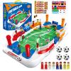 Anehono Tabletop Soccer Game for Kids, Mini Foosball Desktop Soccer Shootout Game with Dual Controls, Sound Effects & Scoreboard, Interactive 2-Player Family Game, Educational Toy for Boys Girls view 1