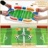 Anehono Tabletop Soccer Game for Kids, Mini Foosball Desktop Soccer Shootout Game with Dual Controls, Sound Effects & Scoreboard, Interactive 2-Player Family Game, Educational Toy for Boys Girls view 4