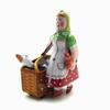 AMEIYUN Retro Wind Up Toy MS501 Russian Peasant Women Nostalgic Personality Props Bar Clothing Store Furnishings Tin Toys view 2