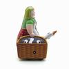 AMEIYUN Retro Wind Up Toy MS501 Russian Peasant Women Nostalgic Personality Props Bar Clothing Store Furnishings Tin Toys view 3
