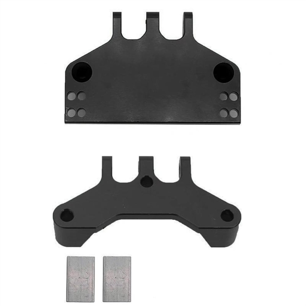 RC Car Parts for MN for MN128 MN86 MN86S MN86KS MN86K 4WD G500 Metal Steering Gear Bracket Servo Base for Seat Crawler rc Car Parts Modified Accessories(Black)