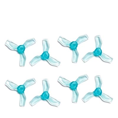 1219 / 1219S (31mm) Lightweight PC Propeller 0.8mm 1.0mm Hole Efficiency-Optimized For Matched Tinywhoop Drone Upgrade 4Pairs(1219 Blue 0.8mm)