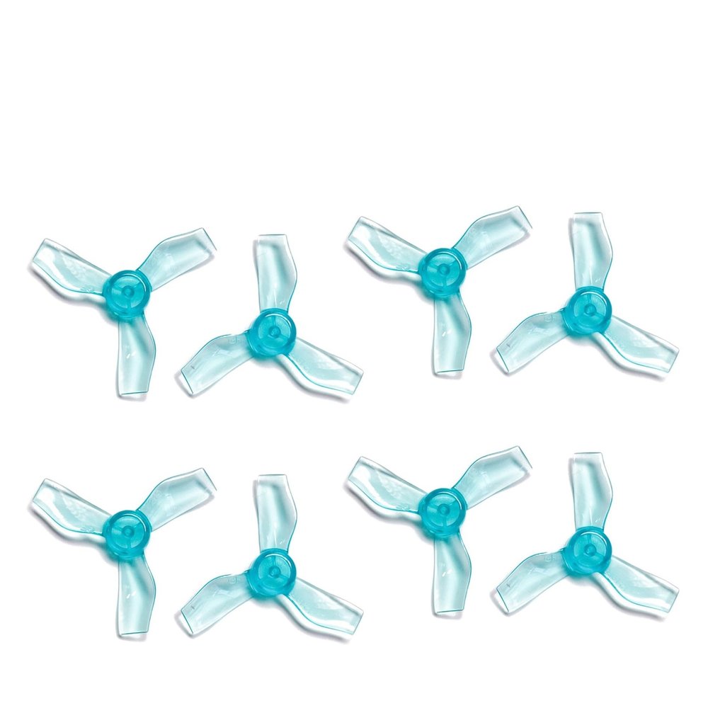 1219 / 1219S (31mm) Lightweight PC Propeller 0.8mm 1.0mm Hole Efficiency-Optimized For Matched Tinywhoop Drone Upgrade 4Pairs(1219 Blue 0.8mm)