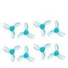 1219 / 1219S (31mm) Lightweight PC Propeller 0.8mm 1.0mm Hole Efficiency-Optimized For Matched Tinywhoop Drone Upgrade 4Pairs(1219 Blue 0.8mm) view 1