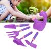 Jauarta Gardening Sand Digging Toys Fun Portable Garden Beach Toys with Watering Can Apron Gloves Tool Bag for Courtyard Farm Balcony Violet view 2