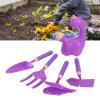 Jauarta Gardening Sand Digging Toys Fun Portable Garden Beach Toys with Watering Can Apron Gloves Tool Bag for Courtyard Farm Balcony Violet view 3