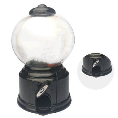 Aqur2020 Kids Vending Machine Toy, Mini Twist Sugar Gumball Dispenser Bank with Replaceable Candy Container, for Boys Girls Birthday Party Family Gathering (Black)