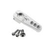 LEWAGH 1:10 RC Car 25T Servo Arm Hole Spacing 12 16 20mm Horn Upgrade Spare Part for 1/10 1/8 RC Crawler Servo Motors(Silver) view 1