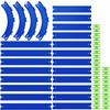 VOLTWAYZ Straight & Curved Track Compatible with Hot Wheels - 24-Piece 1:64 Scale Raceway Expansion (20 Feet Total) - Straights, High-Banked Curves & Connectors view 1