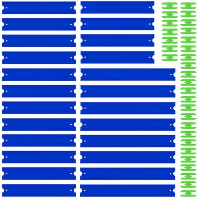 VOLTWAYZ Straight Track Pieces Compatible with Hot Wheels - 24-Piece Extension Pack for 1:64 Scale Racing (20 Feet Total) - Blue Straight Tracks & Connectors