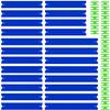 VOLTWAYZ Straight Track Pieces Compatible with Hot Wheels - 24-Piece Extension Pack for 1:64 Scale Racing (20 Feet Total) - Blue Straight Tracks & Connectors view 1