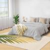 Palm Leaf Rug for Kids Room, Natural Leaves Rug 5x6, Tropical Plants Bedroom Rugs Washable & Non Slip Carpet for Home Decor view 4