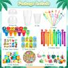 12 Pack Pool Beach Birthday Party Favors with Cups Summer Silly Straws Bulk view 2