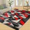 Abstract Rug for Kids Room, Geometry Rug 5x6, Modern Geometry Bedroom Rugs Washable & Non Slip Carpet for Home Decor view 3