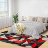 Abstract Rug for Kids Room, Geometry Rug 5x6, Modern Geometry Bedroom Rugs Washable & Non Slip Carpet for Home Decor view 4