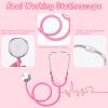 Wuclad 12 PCS Doctor Costume for Kids Scrubs with White Lab Coat/Nurse Costume for Kids Set,Career Day Costume for Boys Girls (Pink, 3-4 Years) view 4