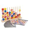 Color Stack Game for Kid,Color Stack Challenge Game with 30 Challenge Cards,Color Matching Stacking Puzzle Game,Family Game Night (Fruit+30 Cards) view 1
