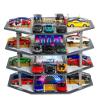 1/64 Scale Diecast Display Case with Octagonal Car Garage Diorama view 1