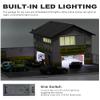 1/64 Scale Display Case Car Garage Model, Morimoto Factory Cover Diecast Diorama Box Decorative Miniature Scene with LED Light 5 Parking Spaces for Toy Car Display and Storage view 4