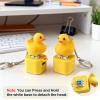2PCS Duck Fidget Keychain Clicker Toy for Stress Relief & Travel & Fun view 2
