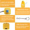 2PCS Duck Fidget Keychain Clicker Toy for Stress Relief & Travel & Fun view 4