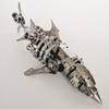 3D Metal Puzzle 209PCS Mechanical Shark Model Kit DIY Assembly Ocean Predator Display Desk Decor Collectible Build with Display Stand Creative Hobby Gift for Adults Enthusiasts view 3